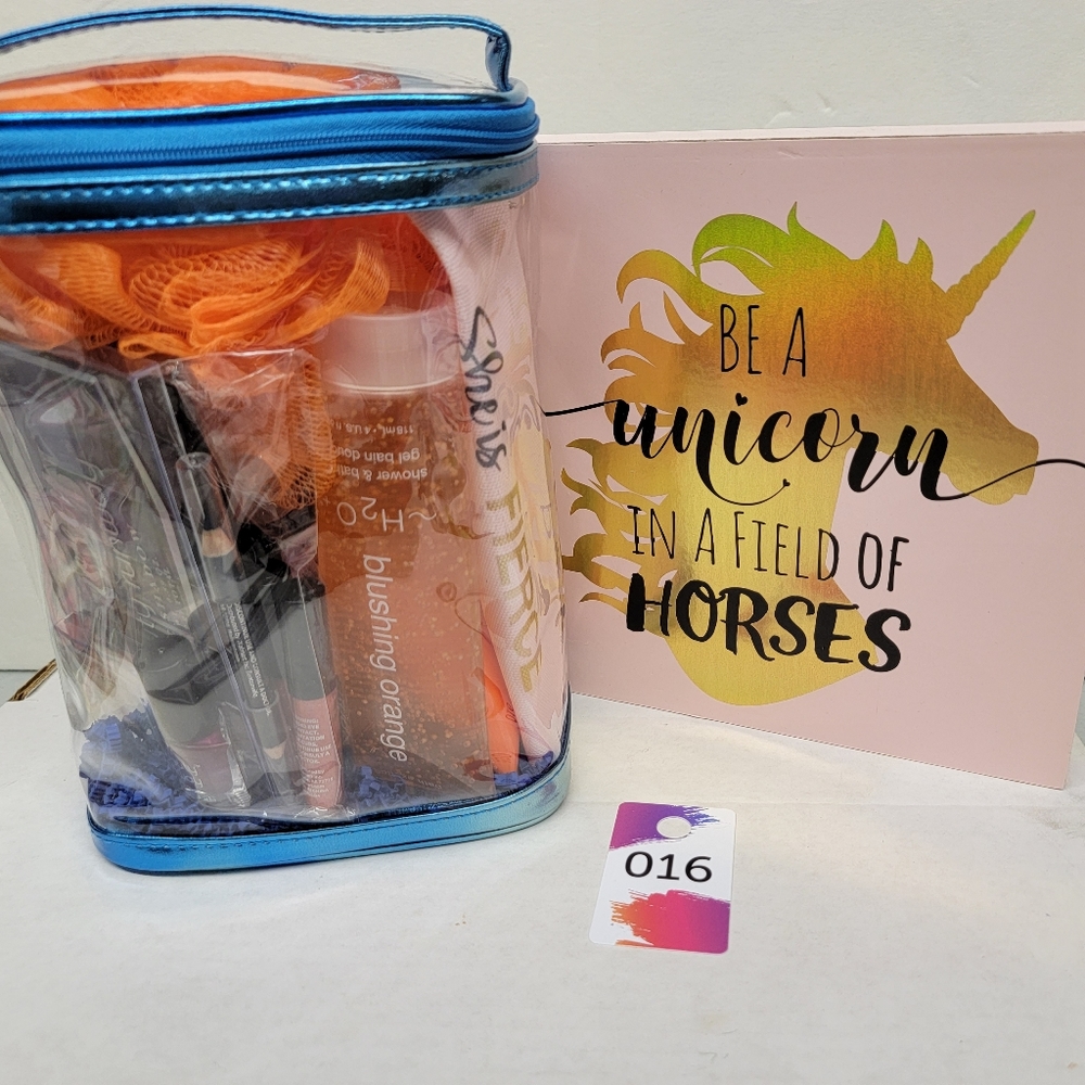 H2O Blushing Orange Shower Gel, Lotion Make up, Bath and Bodys and more GIFT set